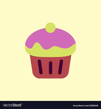 Cupcake vector image