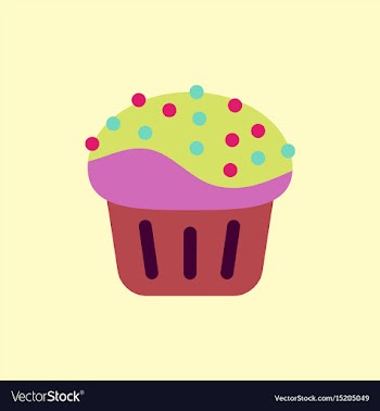 Cupcake vector image