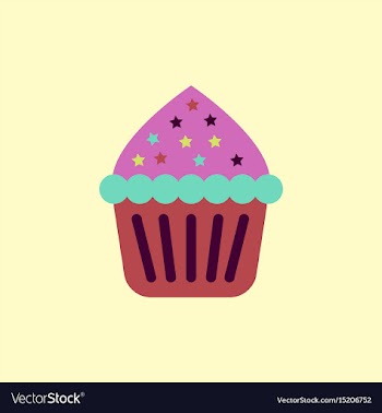 Cupcake vector image