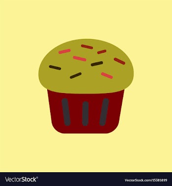 Cupcake vector image
