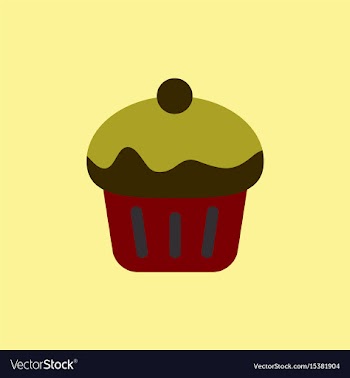Cupcake vector image
