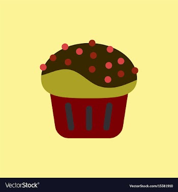 Cupcake vector image