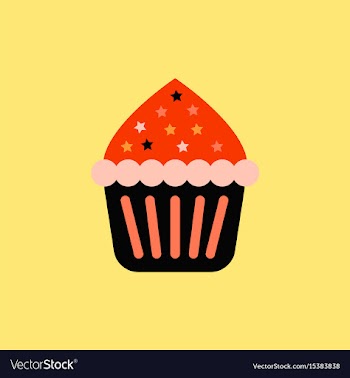 Cupcake vector image