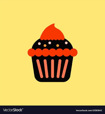 Cupcake vector image