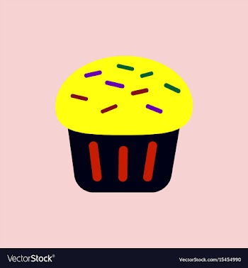 Cupcake vector image