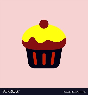Cupcake vector image