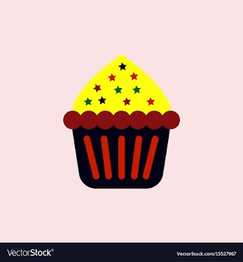 Cupcake vector image