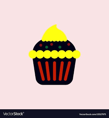 Cupcake vector image