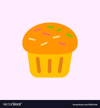 Cupcake vector image