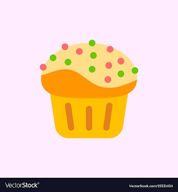 Cupcake vector image