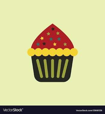 Cupcake vector image