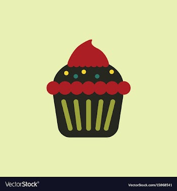 Cupcake vector image