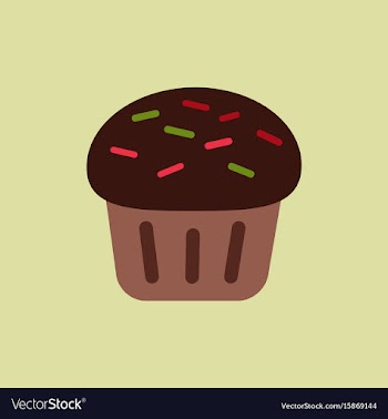 Cupcake vector image