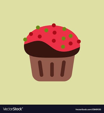 Cupcake vector image