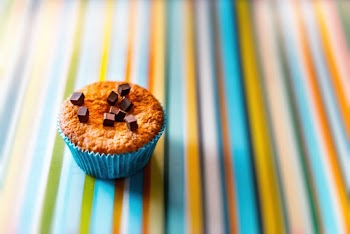 Cupcake with Chocolate toppings