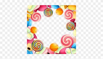 Cupcakes Lollipop Border Design