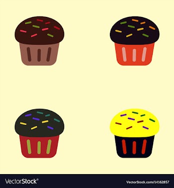 Cupcakes vector image
