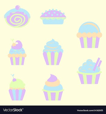 Cupcakes vector image