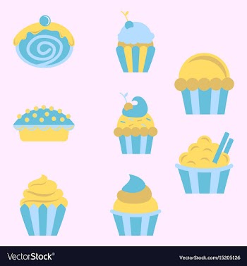 Cupcakes vector image