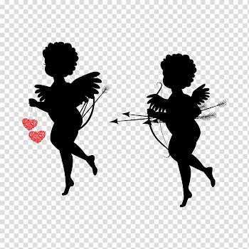 Cupid Heart , Cupid,God of love,Qixi Festival transparent background PNG clipart