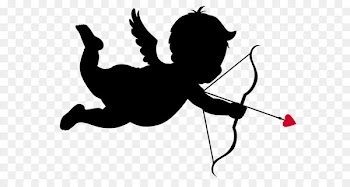 Cupid Valentine's Day Clip art - Cupid Silhouettes PNG Clipart Picture 