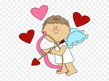 Cupid With Hearts - Valentines Day Clipart Cupid