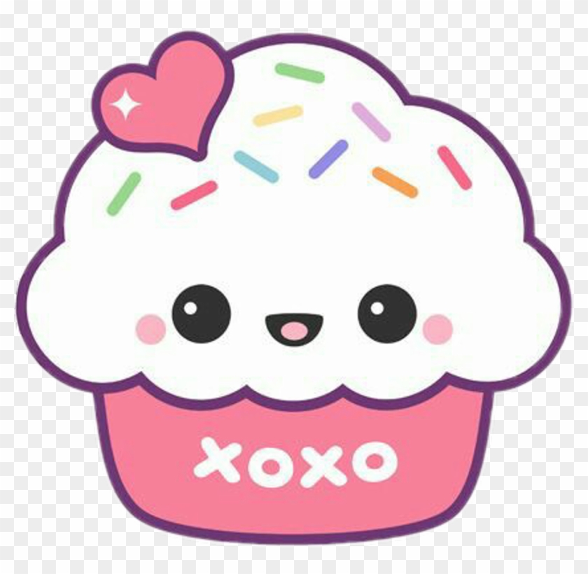 #cupkake #cake #xoxo #cute #kawaii - Cute Cupcake With Face