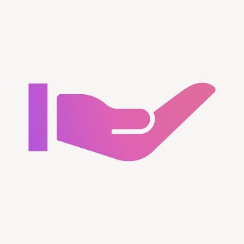 Cupping hand icon, gradient design | Free Icons - rawpixel