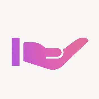 Cupping hand icon, gradient design | Free Icons - rawpixel
