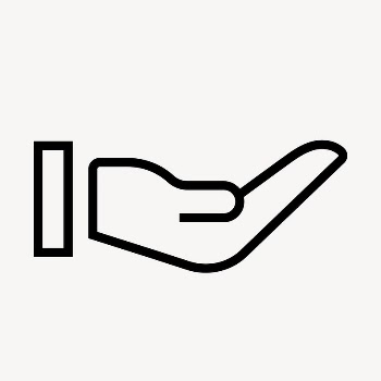 Cupping hand icon, line art | Free Icons - rawpixel
