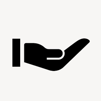 Cupping hand icon, simple flat | Free Icons - rawpixel