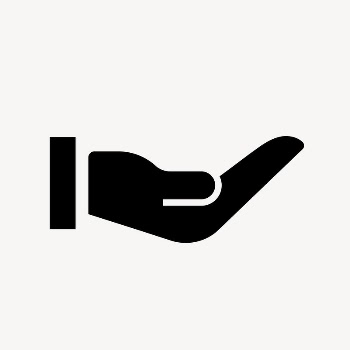 Cupping hand icon, simple flat | Free Icons - rawpixel