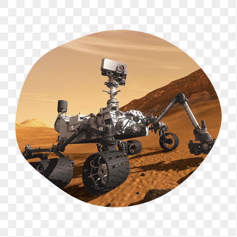 Curiosity rover png badge sticker, | Free PNG - rawpixel