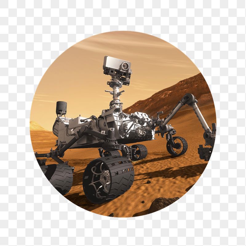 Curiosity rover png badge sticker, | Free PNG - rawpixel