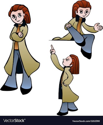 Curious boy vector image