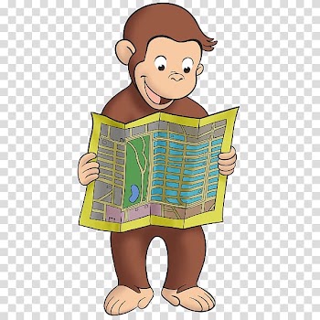 Curious George Makes Pancakes YouTube Cartoon, Watercolor monkey transparent background PNG clipart