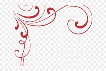 Curl Clipart Simple Design - Black And White Wedding Invitations