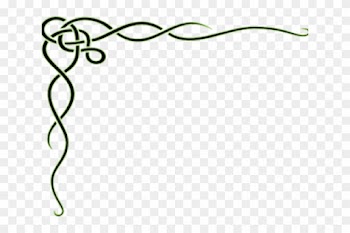 Curl Clipart Western - Black Swirl Border Transparent