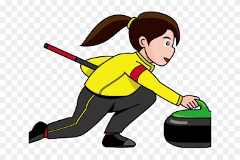 Curling Cliparts - Girl Curling Clip Art