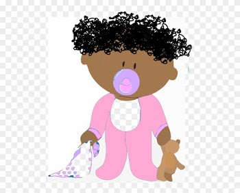Curly Hair Baby Cartoon