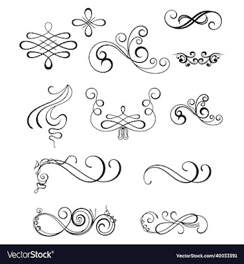 curly - royal calligraphy elements