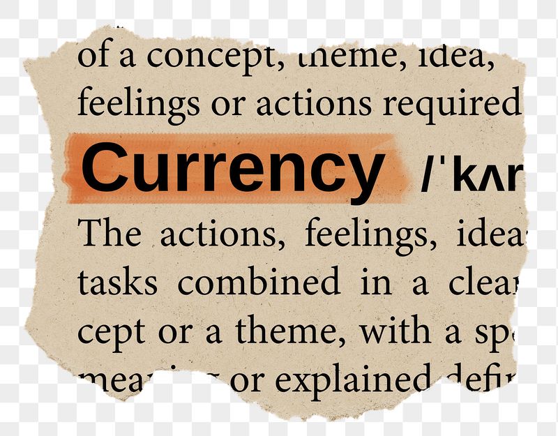 Currency png word sticker, torn | Free PNG - rawpixel