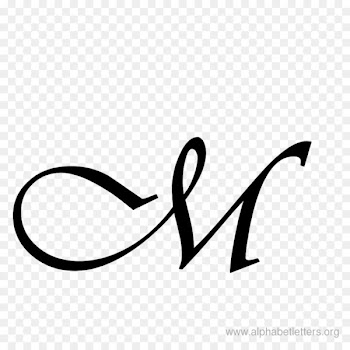 Cursive Letter case M Alphabet - letter m 