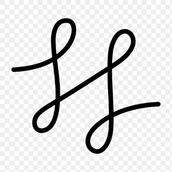 Cursive png web UI icon in simple style | Free stock illustration | High Resolution graphic
