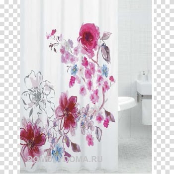 Curtain Bathtub Bathroom Cornice Wildberries, watercolor blooming transparent background PNG clipart