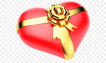 Curtain Shower Bathroom Towel Bathtub - Large Red PNG Heart with Gold Bow 