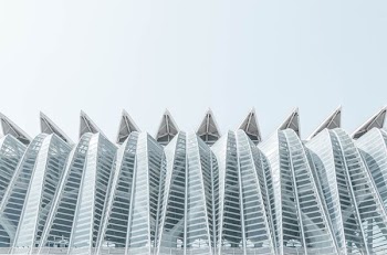 curtain wall building under clear sky