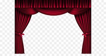 Curtain Window Light Clip art - Red Curtains PNG Clipart Image 