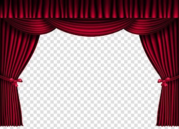 Curtain Window Light , Red Curtains , red pleated curtain illustration transparent background PNG clipart