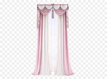 Curtain Window Pink Tela - Pink curtains 